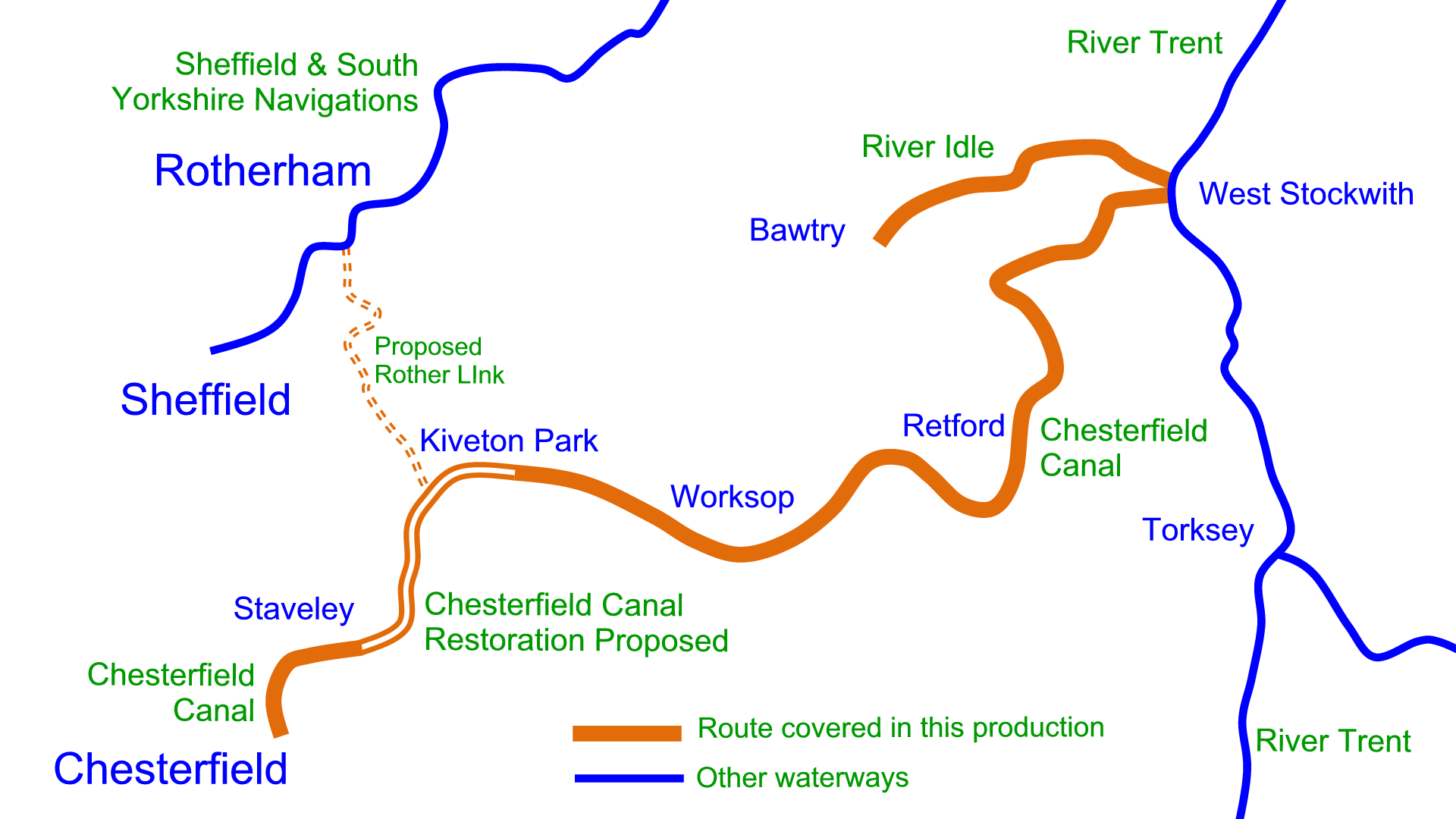 Chesterfield Canal Maps Waterway Routes