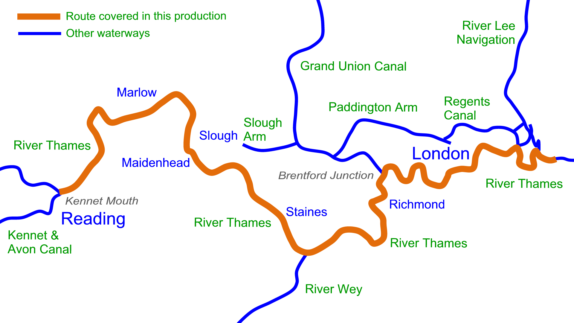 River Thames (Lower) Maps Waterway Routes