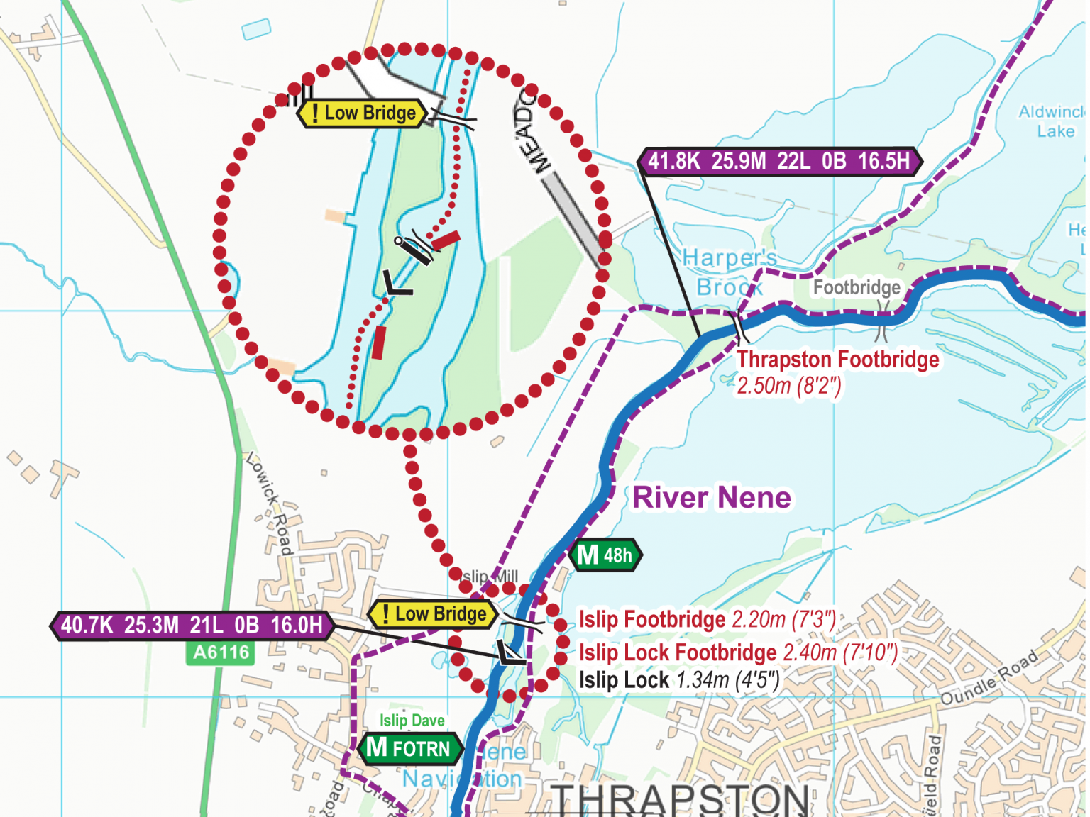 River Nene Maps Waterway Routes