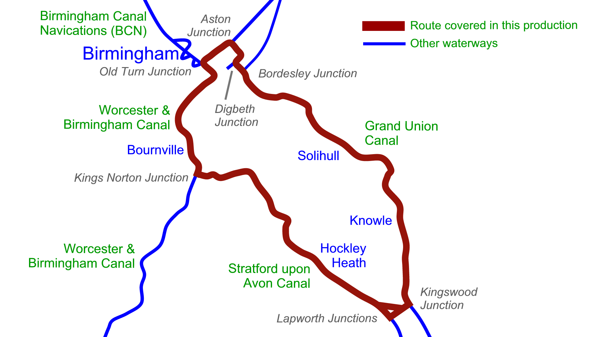 Birmingham Mini Ring Combined DVD Waterway Routes