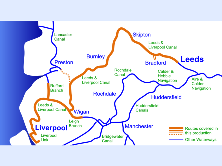 Leeds & Liverpool Canal Map for Download Waterway Routes