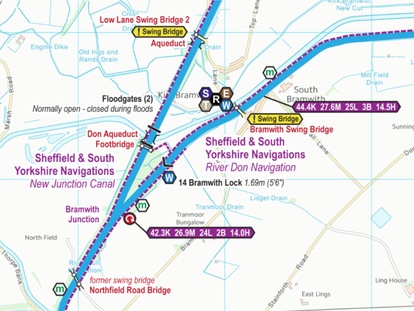 Sheffield & South Yorkshire Navigations Map for Download