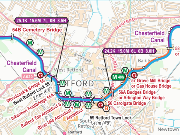 Chesterfield Canal Map for Download