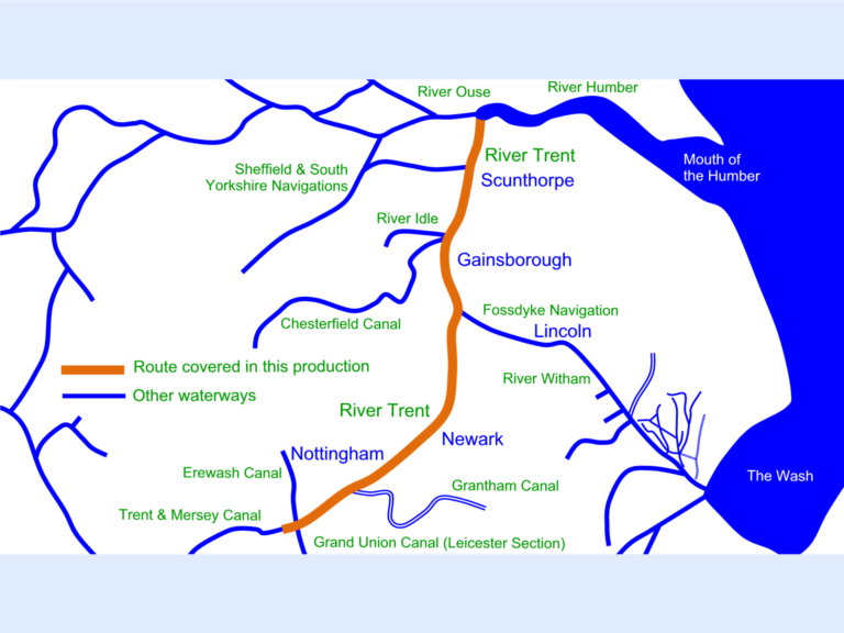 River Trent Map for Download Waterway Routes