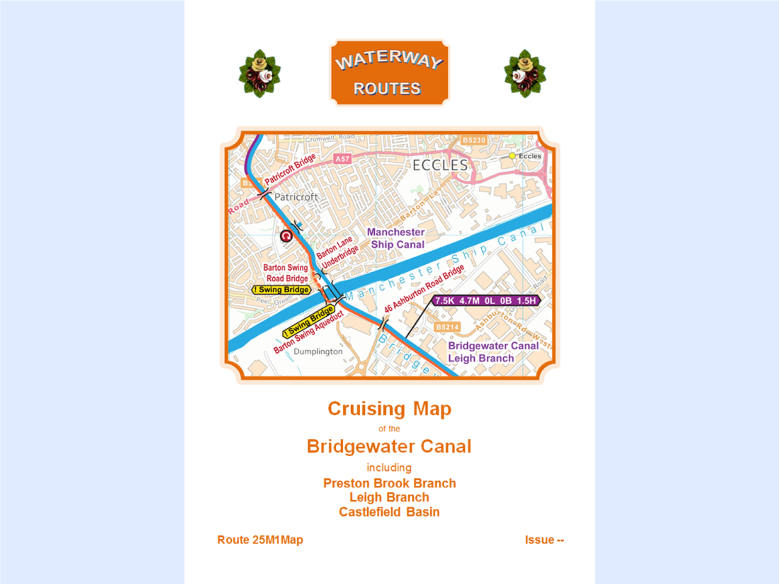 Bridgewater Canal Map for Download Waterway Routes