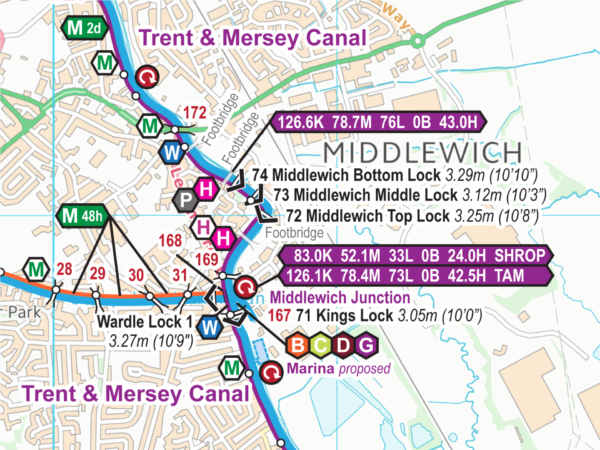 Trent & Mersey Canal Map for Download