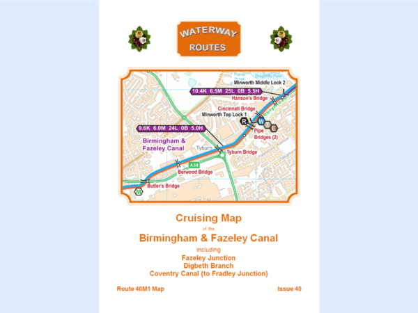 Birmingham & Fazeley Canal Map for Download - Image 3