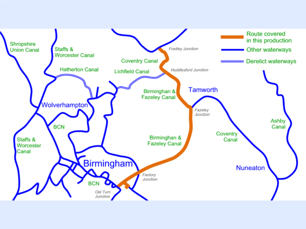 Birmingham & Fazeley Canal Map for Download - Image 2
