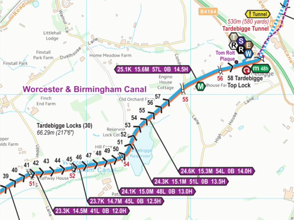 Worcester & Birmingham Canal Map for Download
