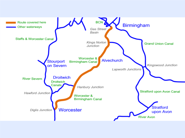 Worcester & Birmingham Canal Map for Download - Image 2