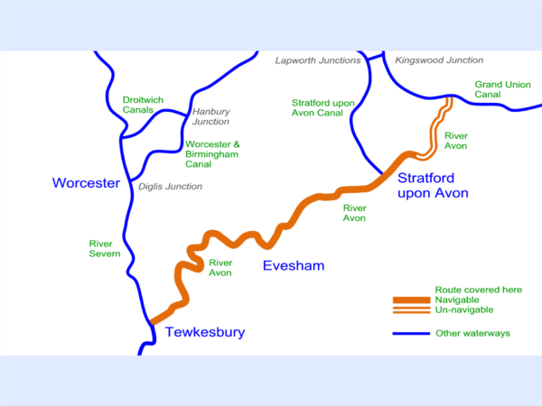 River Avon (Stratford) Map for Download - Image 2