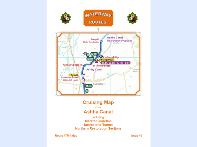 Ashby Canal Map for Download Waterway Routes