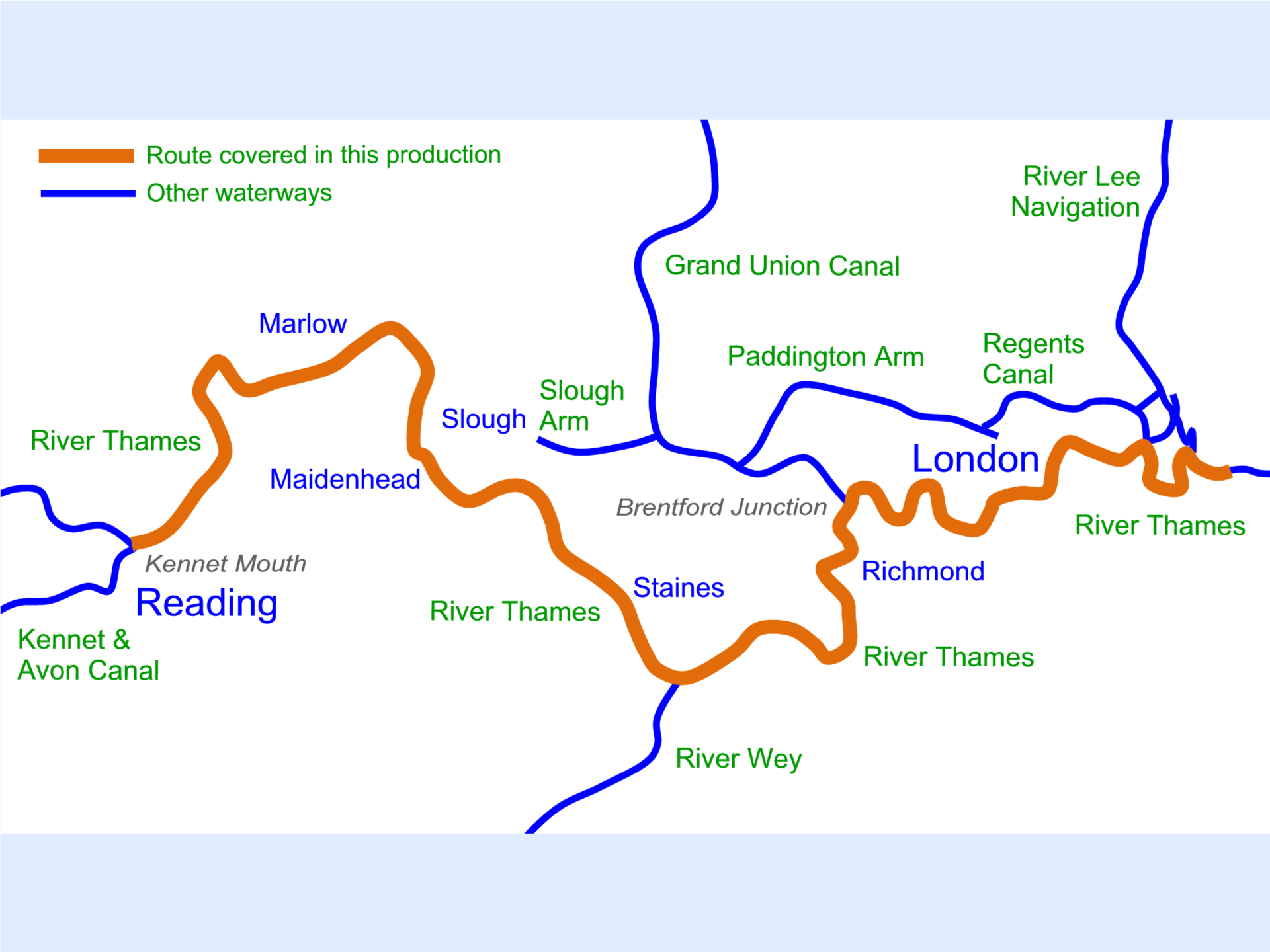 River Thames Map River Thames Map