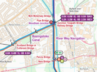 River Wey and Basingstoke Canal Map for Download