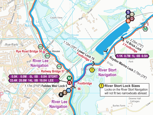 Lee & Stort Navigations Map for Download