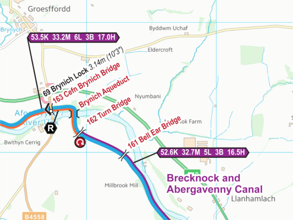 Monmouth & Brecon Canal Map for Download