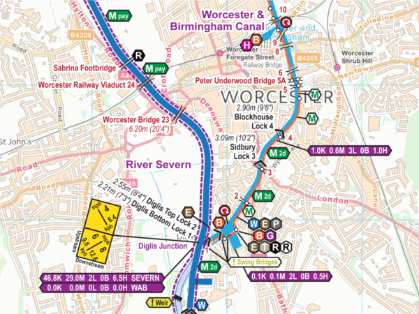 Mid Worcestershire (Droitwich) Ring Map for Download