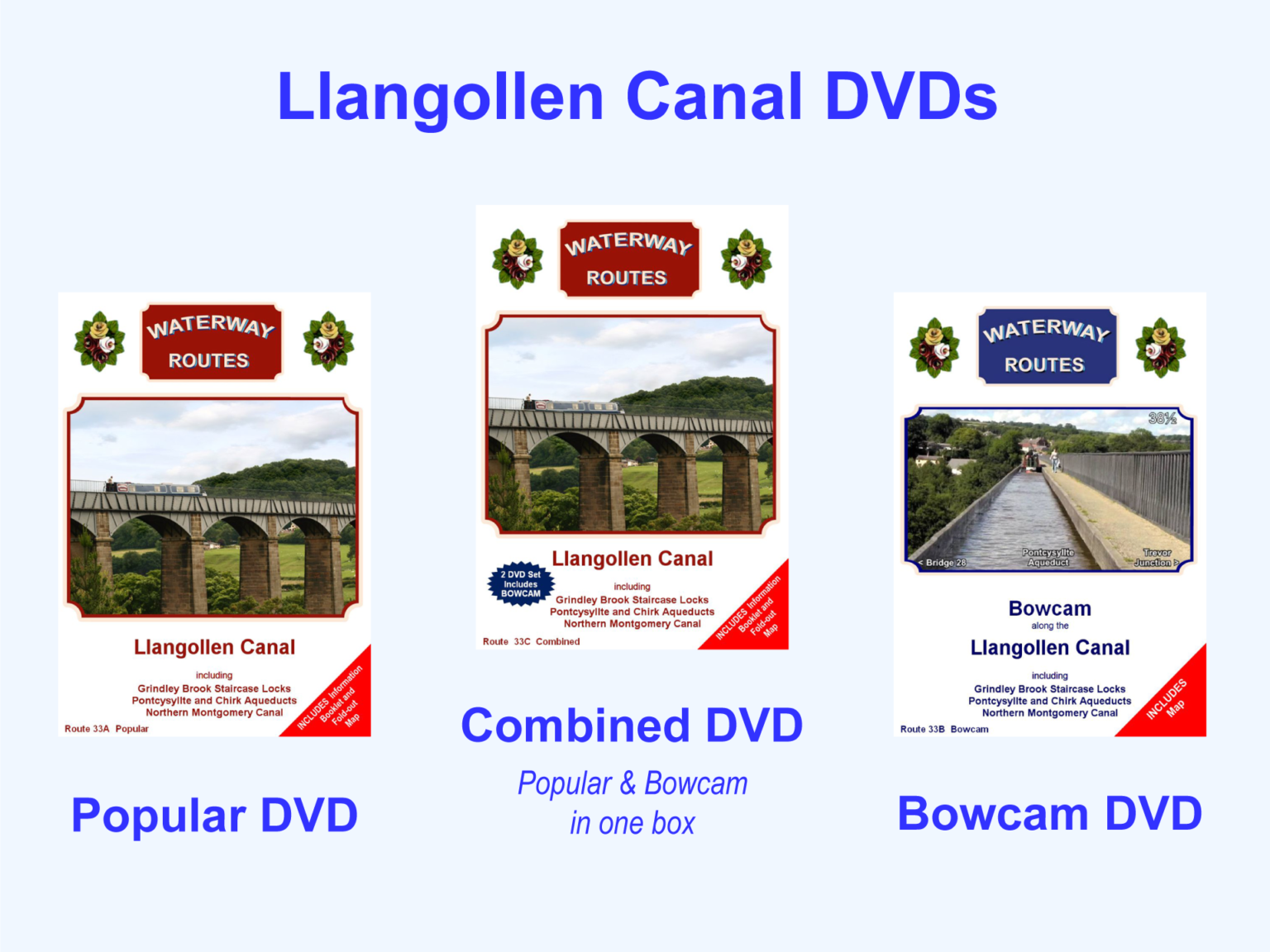 Llangollen Canal DVDs Waterway Routes
