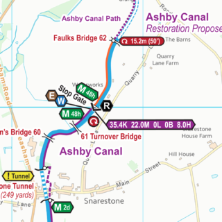 Extract from my Ashby Canal Map in December 2022