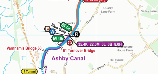 Extract from my Ashby Canal Map in December 2022