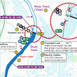 Extract from my River Trent Map in February 2023